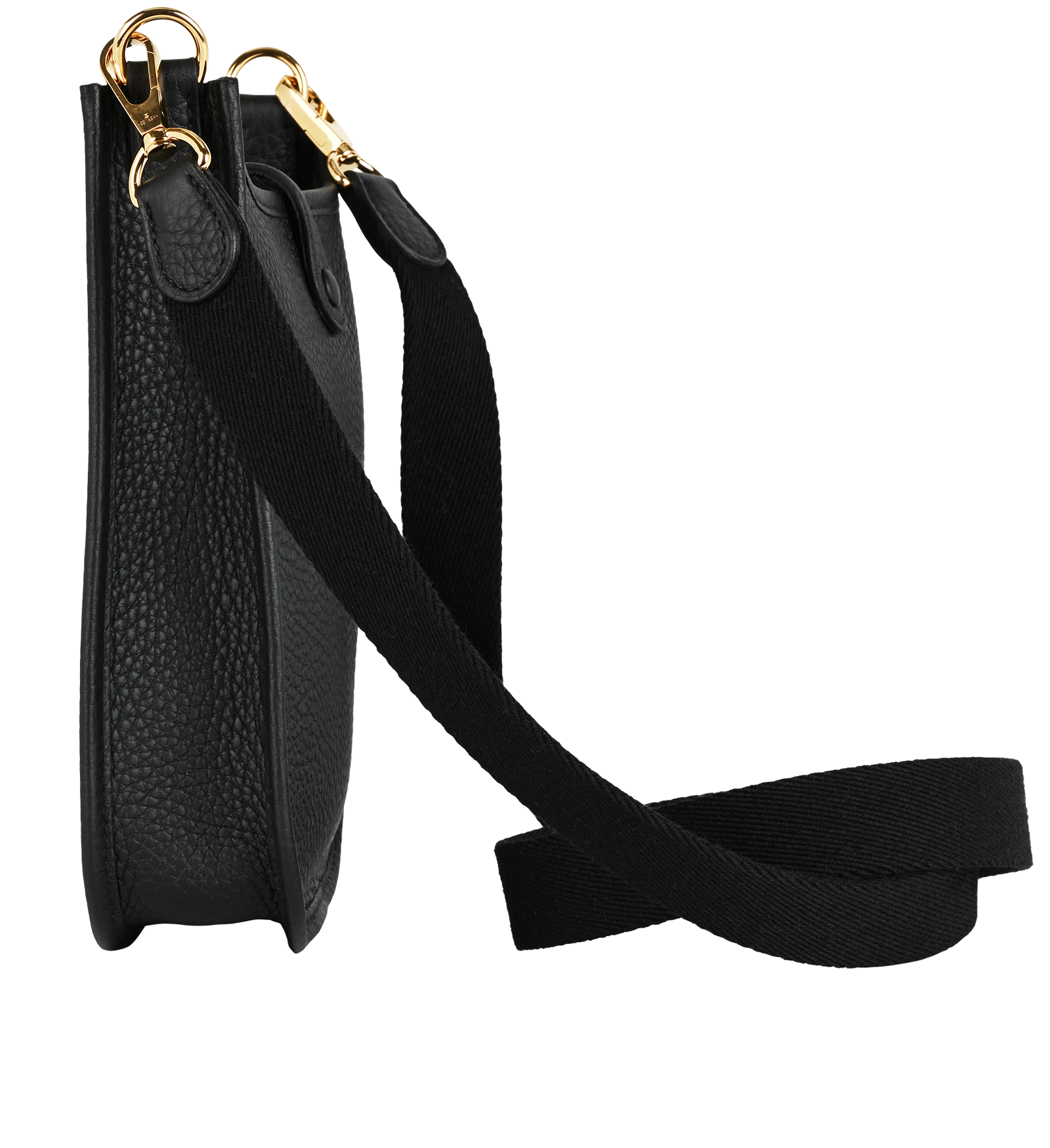 Mini Evelyne In Clemence Noir, &pound;2,400, Handbags, Black, Leather, Bottom view